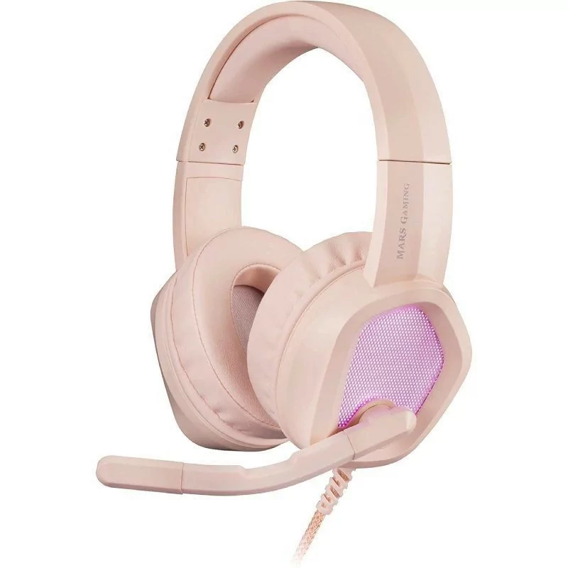 Auriculares gaming con micrófono mars gaming mh320/ jack 3.5/ rosas Auriculares gaming con micrófono mars gaming mh320/ jack 3.5/ rosas