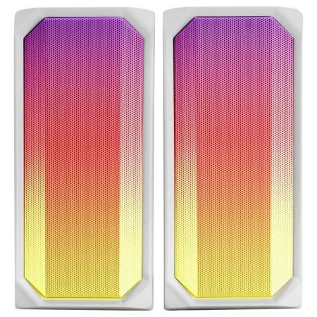 Colunas Mars Gaming - 15 W - Bluetooth - RGB - Brancas - MSRGBW
