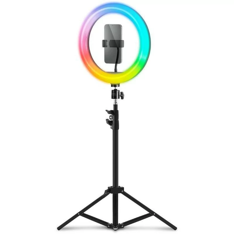 Aro de Luz Profissional Mars Gaming - RGB - Tripé - MGRING