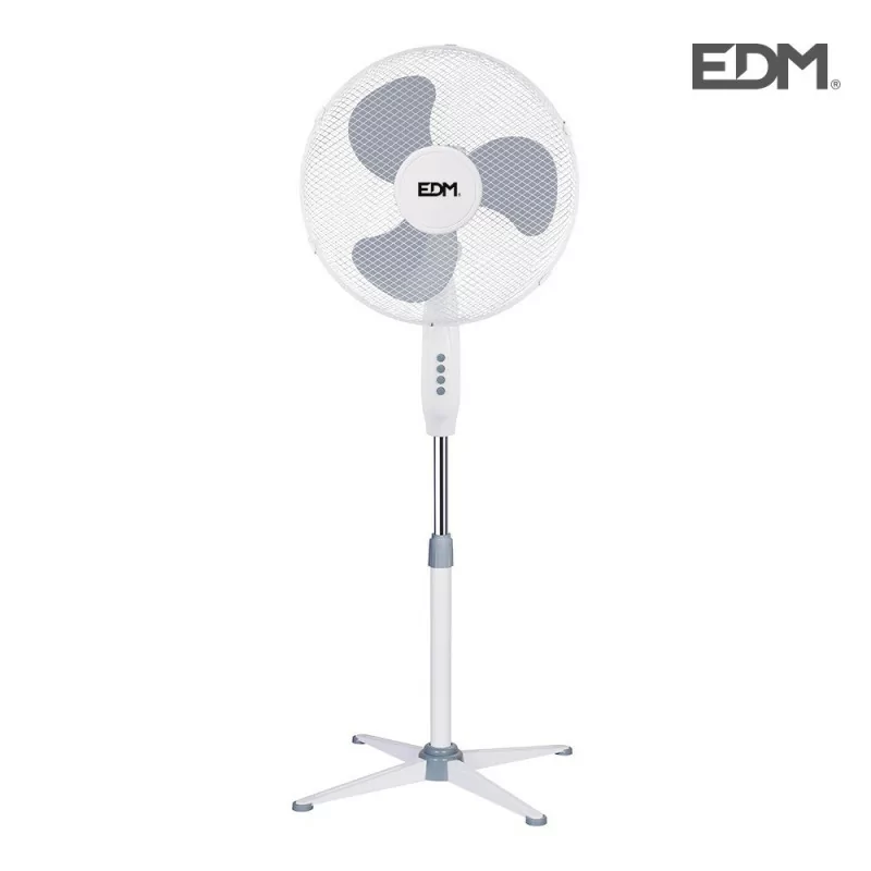 Ventilador de Pie EDM - 40cm - 45W - Blanca