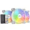 Mars Gaming Fans - RGB - White - 3 Units - MFXKIT - White