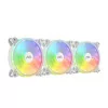 Mars Gaming Fans - RGB - White - 3 Units - MFXKIT - White