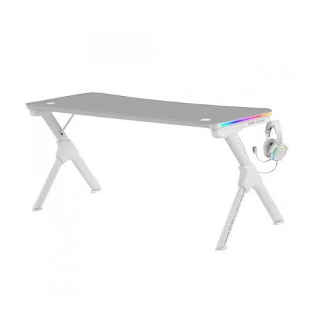 Mesa Mars Gaming - 160x60x75cm - Branca - MGDXLRGB