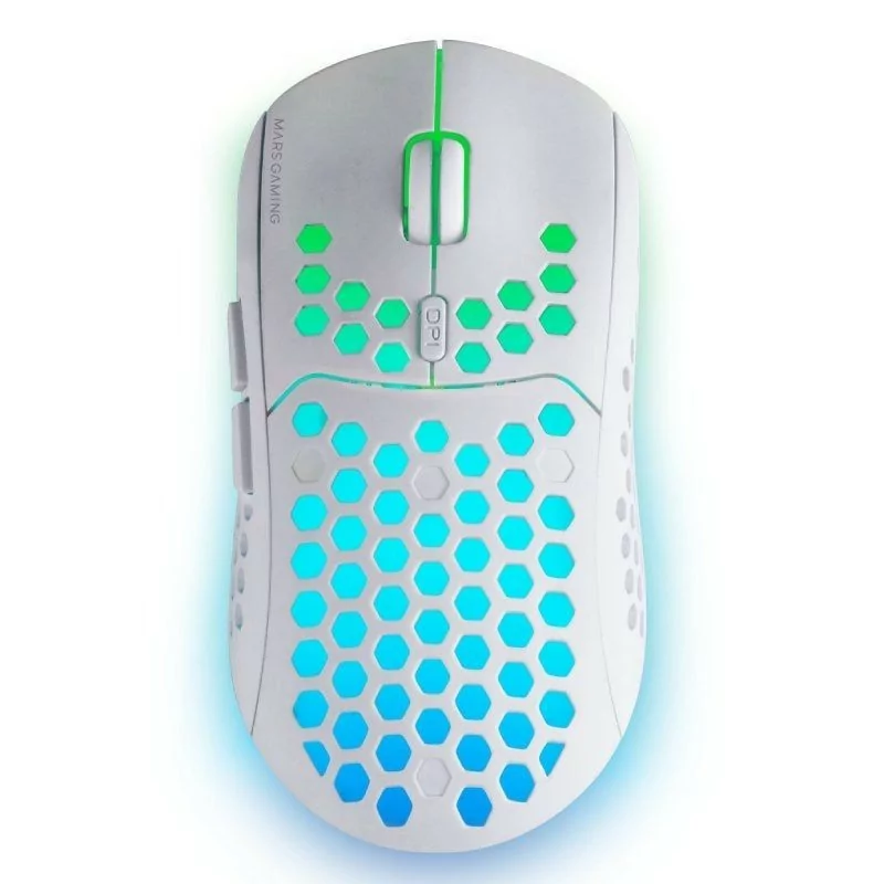 Rato Mars Gaming - Wireless - RGB - Branco - MMW3 Rato Mars Gaming - Wireless - RGB - Branco - MMW3