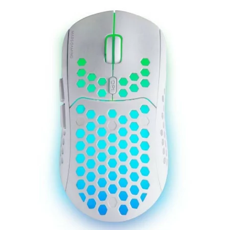 Rato Mars Gaming - Wireless - RGB - Branco - MMW3