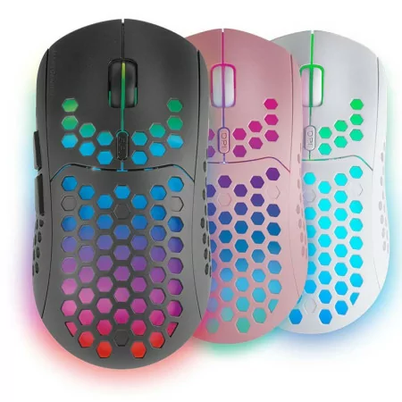 Rato Mars Gaming - Wireless - RGB - Preto - MMW3