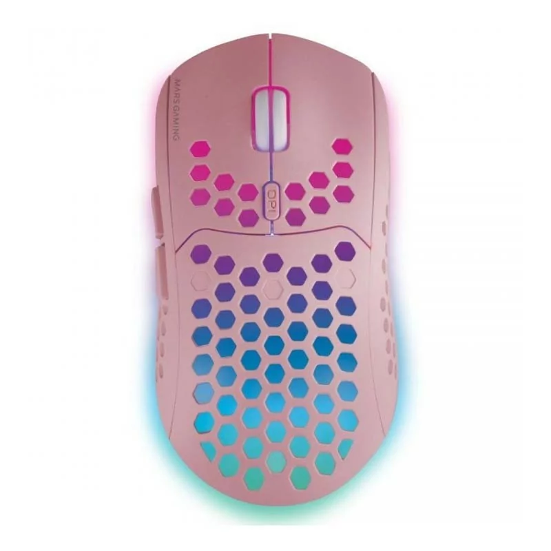 Rato Mars Gaming - Wireless - RGB - Rosa - MMW3 Rato Mars Gaming - Wireless - RGB - Rosa - MMW3