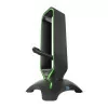 Suporte para Auscultadores + Bungee para Rato Mars Gaming - RGB - 2xUSB Hub - Preto - MHHPRO