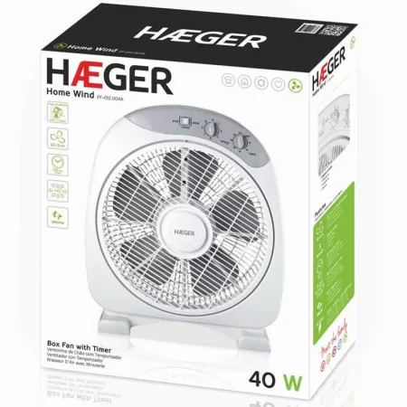 Haeger Floor Fan - Home Wind - 40W - 30.5cm - FF-012.004A