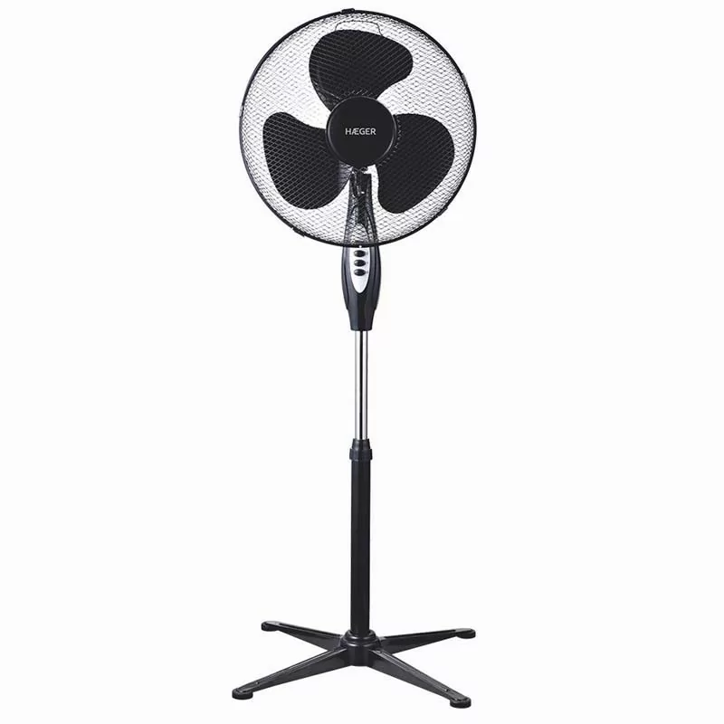 Ventoinha de Pé Haeger - Cross Wind - 45W - 40cm - Preta - SF-16B.010A