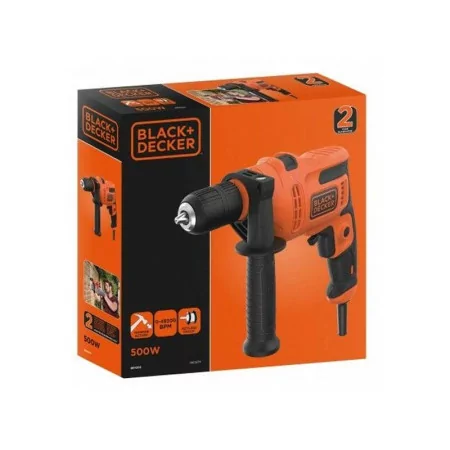 Black+Decker Percussion Drill - 500W - BEH200-QS