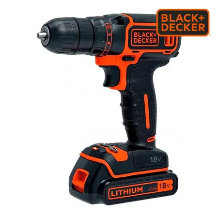 Black+Decker Screwdriver Drill - 18V - BDCDC18K-QW