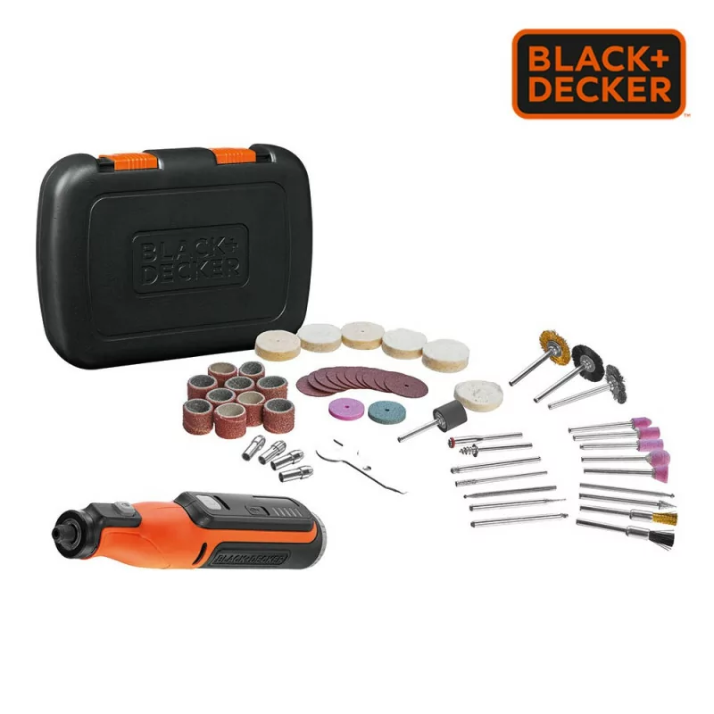 Multiferramenta Rotativa Black+Decker - 7,2V - BCRT8IK-XJ|Black Decker|5035048741436 Multiferramenta Rotativa Black+Decker - 7,2V - BCRT8IK-XJ|Black Decker|5035048741436