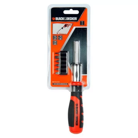 Bit Set with Ratchet + 6 bits Black+Decker - BDHT0-62129