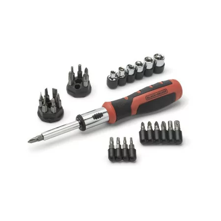 Black+Decker Ratchet Bit Set - 29 Pieces - BDHT0-62130