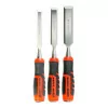 Set of 3 Black+Decker Bimaterial Chisels - 12 + 18 + 25 mm - BDHT0-16147