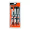 Set of 3 Black+Decker Bimaterial Chisels - 12 + 18 + 25 mm - BDHT0-16147