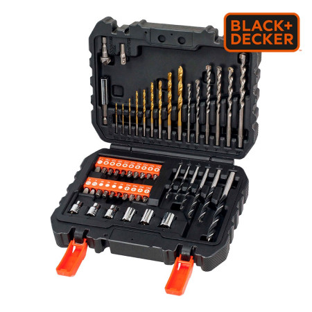 Set of 50 Black+Decker Parts for Screwing and Drilling with Drills - A7188-XJ