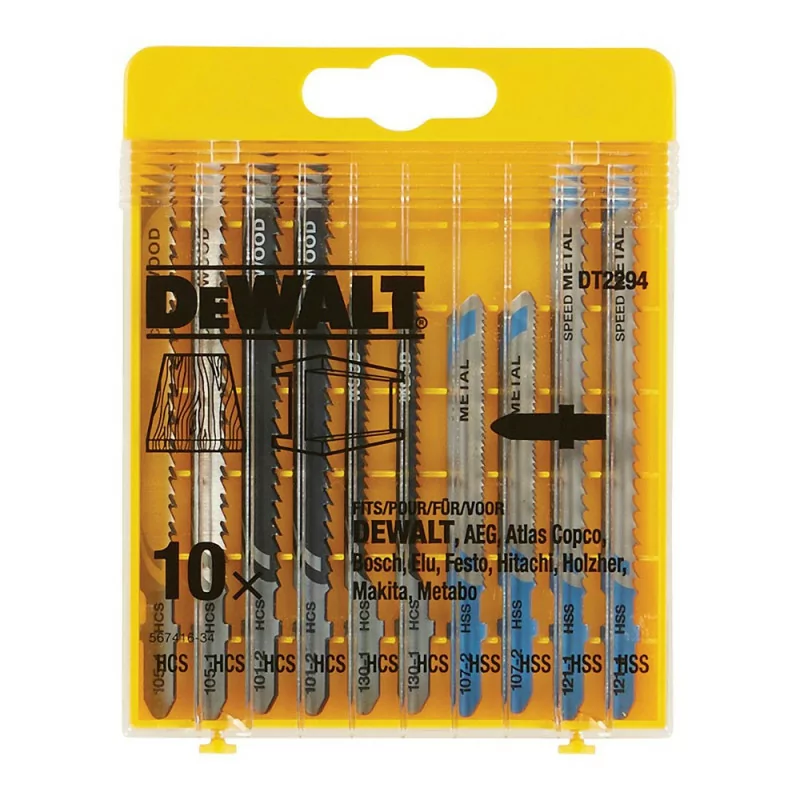 Set of 10 Tico Tico Blades for Dewalt Wood and Metal - DT2294-QZ Set of 10 Tico Tico Blades for Dewalt Wood and Metal - DT2294-QZ