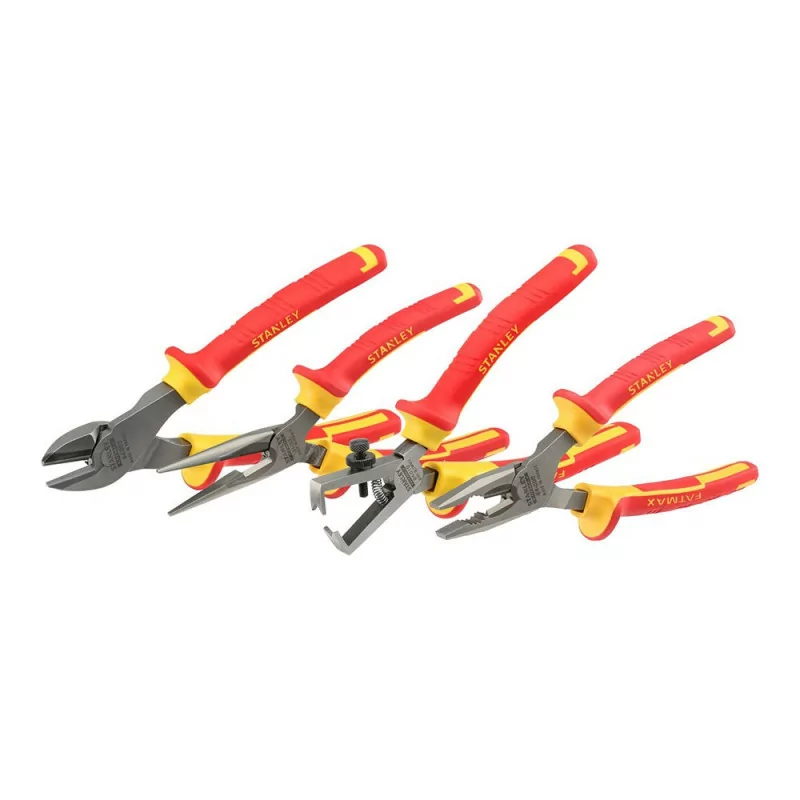 Set of 4 Stanley Fatmax® VDE Pliers - 1000V - 4-84-489 Set of 4 Stanley Fatmax® VDE Pliers - 1000V - 4-84-489