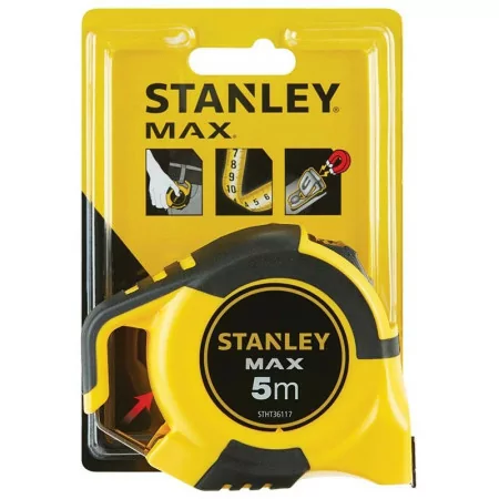 Stanley Tape Measure - 5 mx 25 mm - Magnetic Hook - STHT0-36117