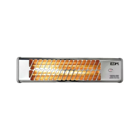 EDM Quartz Heater - Chrome Model - for Bathroom - 1200 W