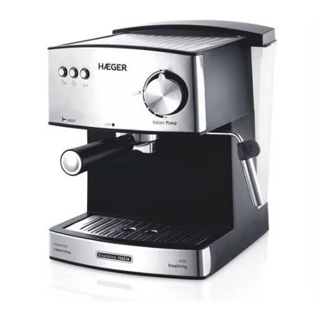 Haeger Espresso Italia Manual Coffee Machine - 850 W - 15 Bar - Ground Coffee and Tablets - CM-85B.009A