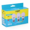 Conjunto 3 Lâmpadas Esféricas EDM - LED - E27 - 5 W - 400 LM - 6400 K - Luz Frio