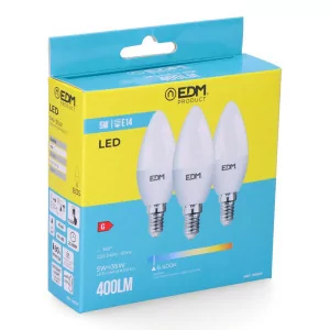 Set 3 Velas EDM - LED - E14...