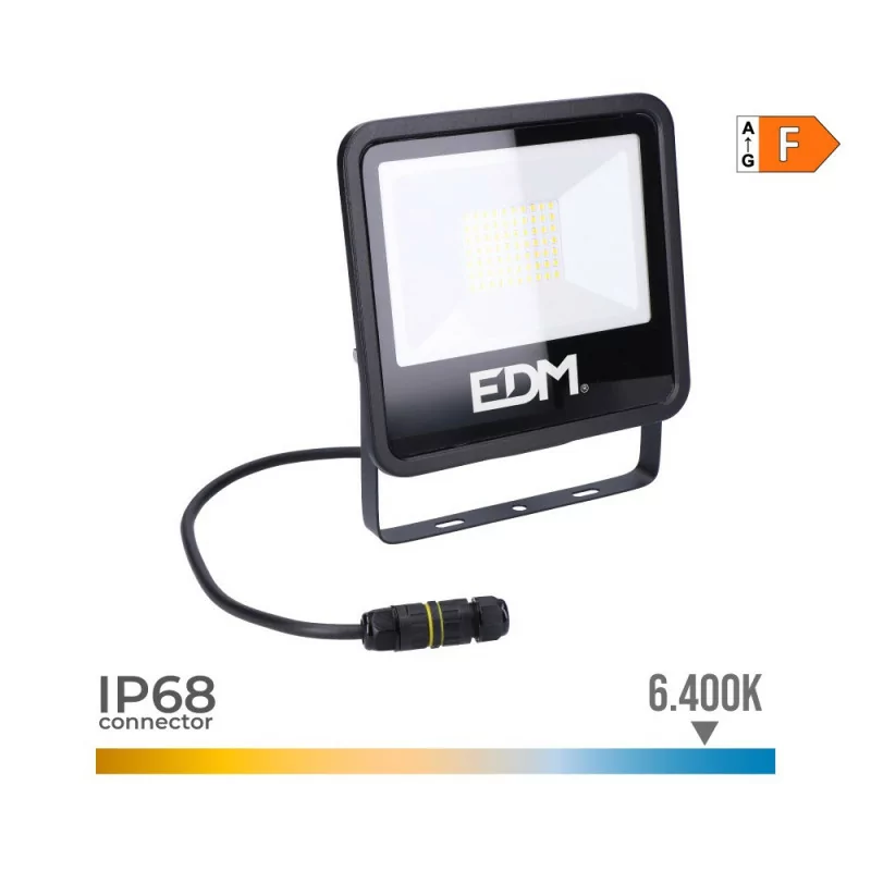 EDM Projector - Black Series - LED - 50 W - 4000 LM - 6400 K - Cold Light EDM Projector - Black Series - LED - 50 W - 4000 LM - 6400 K - Cold Light