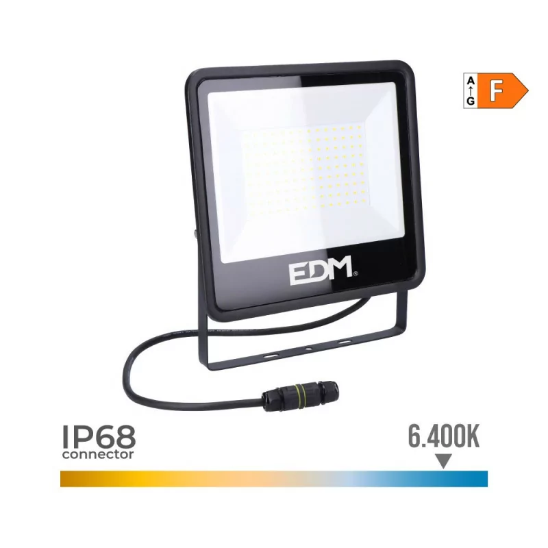 EDM Projector - Black Series - LED - 100 W - 8200 LM - 6400 K - Cold Light EDM Projector - Black Series - LED - 100 W - 8200 LM - 6400 K - Cold Light