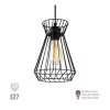 Ceiling Lamp EDM - E27 - Metallic - ø 19 x 26 cm
