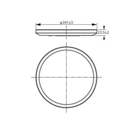 Philips WiZ luminaire - LED - 14 W - 1300 LM - ø 242 mm - Black frame