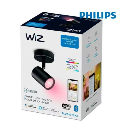 Philips WiZ Spotlight - LED - 1 Element - 5 W - RGB - 345 LM - Black