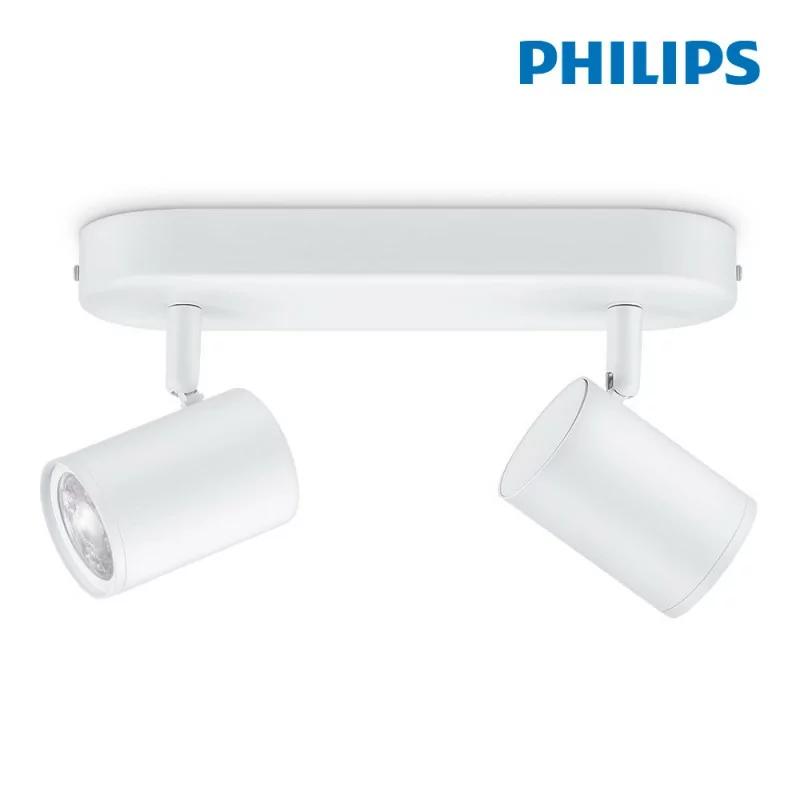 Philips WiZ Spotlight - LED - 2 Elements - 2 x 5 W - RGB - White