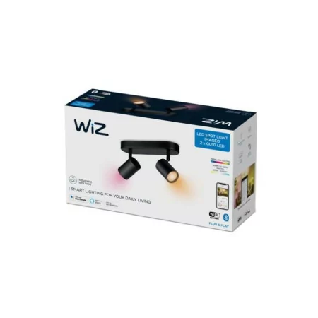 WiZ Philips spotlight - LED - 2 Elements - 2 x 5 W - RGB - Black