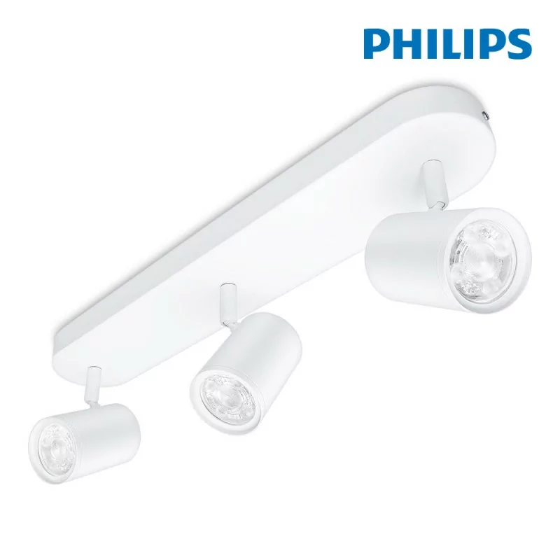 Philips WiZ Spotlight - LED - 3 Elements - 3 x 5 W - 1035 LM - RGB - White