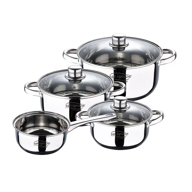 San Ignacio Cassel Cooking Train - 7 Pieces - Stainless Steel - SG8172 San Ignacio Cassel Cooking Train - 7 Pieces - Stainless Steel - SG8172