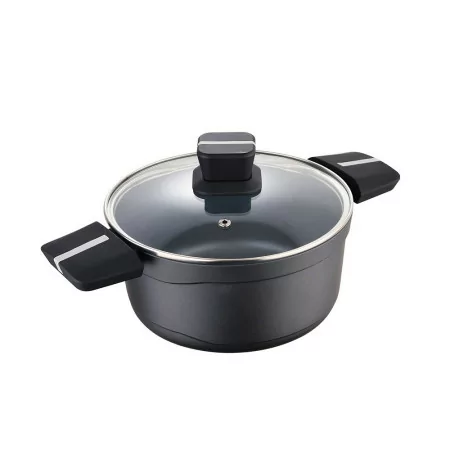 Caçarola San Ignacio Bistro - 20 x 10 cm - Alumínio Fundido - c/ Tampa - Cinza - SG6425|San Ignacio|6926427672450