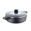 Panela San Ignacio Bistro - 28 x 8,0 cm - Alumínio Fundido - c/ Tampa - Cinza - SG6427|San Ignacio|6926427672498
