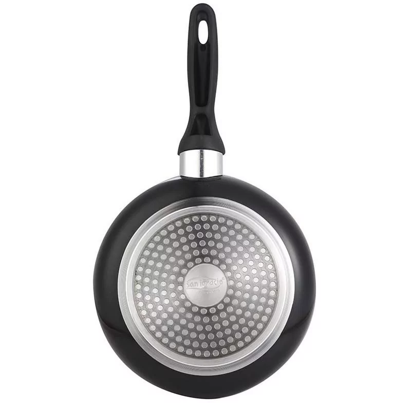 Set of 3 Frying Pans San Ignacio Navy Black - 16 + 20 + 24 cm - Aluminum Pressed