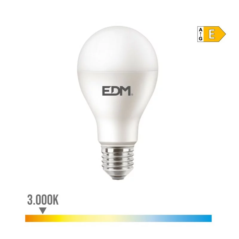 Bombilla EDM - LED - E27 - 15 W - 1900 LM - 3000k Luz Quente Bombilla EDM - LED - E27 - 15 W - 1900 LM - 3000k Luz Quente