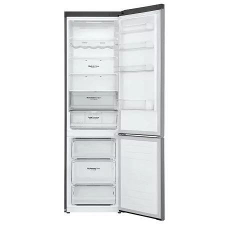 LG Combination Refrigerator - 384L - Wi-Fi - Shiny Steel - GBB62PZFGN