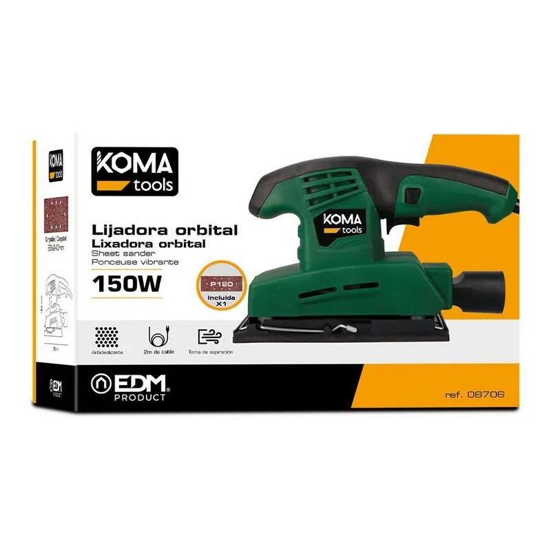 Lixadeira Orbital Koma Tools - 150W
