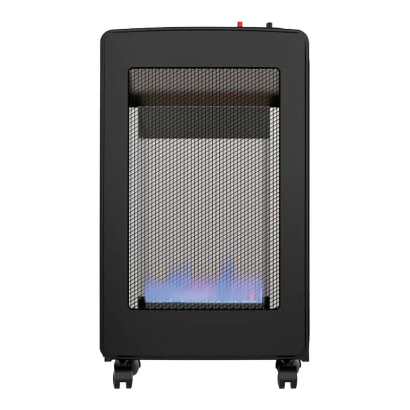 Fulmo Indoor Gas Heater - Blue Flame - Collapsible - Black
