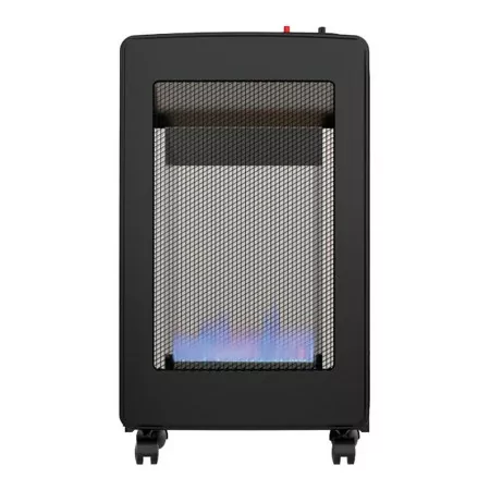 Calefactor a Gas Interior Fulmo - Chama Azul - Dobrável - Negro