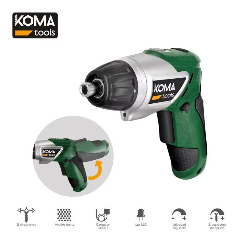 Koma Tools Battery Screwdriver - 3.6V - 1300mAh Koma Tools Battery Screwdriver - 3.6V - 1300mAh