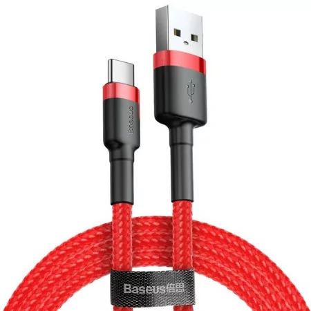 Baseus Cafule Cable - USB-A 2.0 / USB-C - 1 m - Red - CATKLF-B09