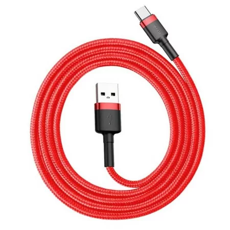Baseus Cafule Cable - USB-A 2.0 / USB-C - 1 m - Red - CATKLF-B09