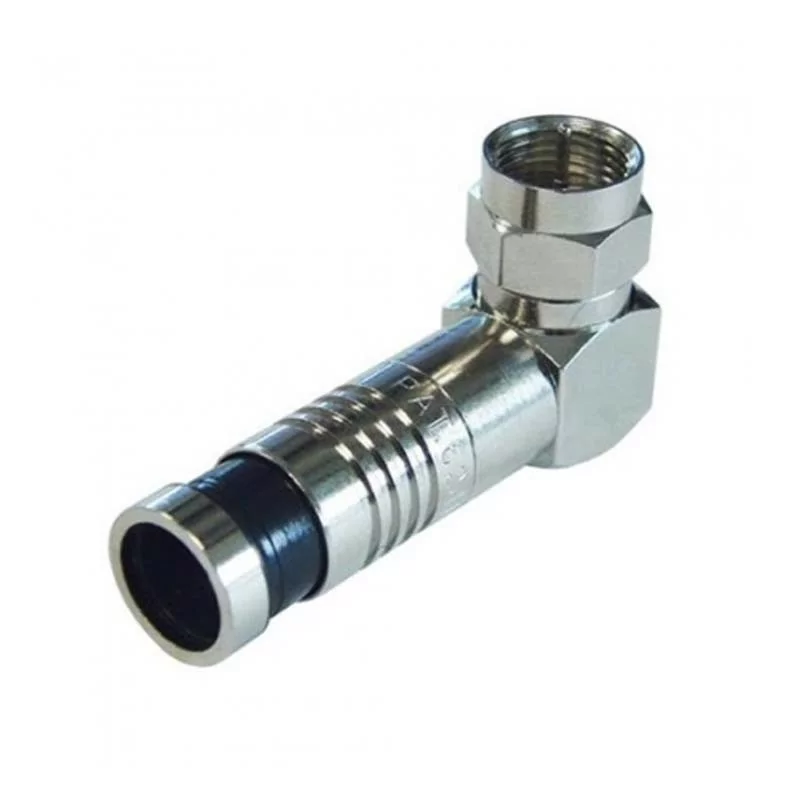 Plug Type F 90º Compression - FCM90º - Bag 12 Pieces Plug Type F 90º Compression - FCM90º - Bag 12 Pieces